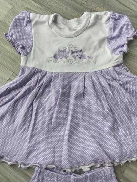 Krásny set šaty s kraťasmi, richelieu,86