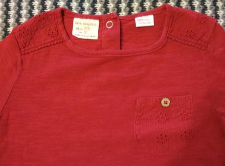 Zara červené tričko, zara,86