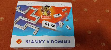 Slabiky v domine spoločenská hra vzdelávacia,