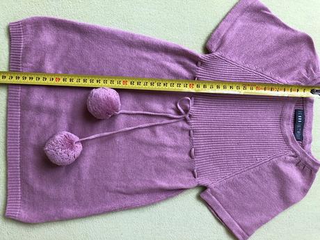 Pletene saty/tunika vesta bk knitwear 2r92 ruzove, 92