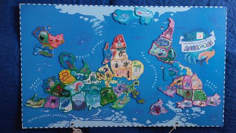 Magnetická tabuľa sveta z kauflandu komplet, 