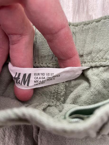 Letné nohavice+ tričko hm 110, h&m,110