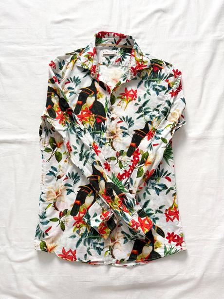 Luxusná lanová  košeľa alessandro lamura milano, m