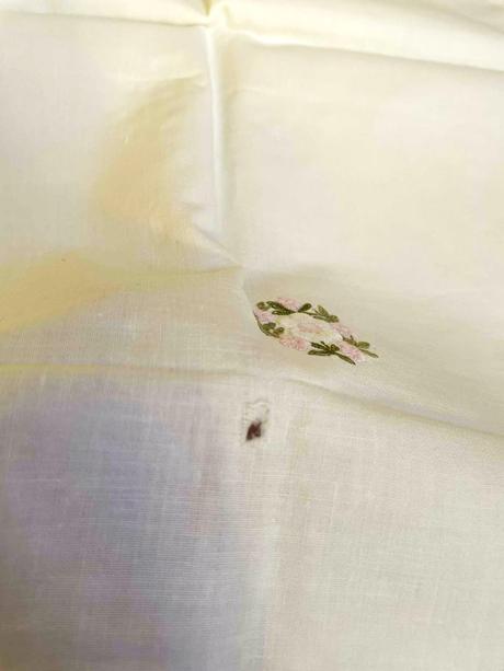 Starožitný bavlnený obrus,