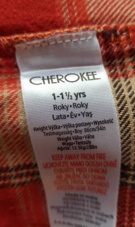 Flanelová košeľa s kapucňou, cherokee,86