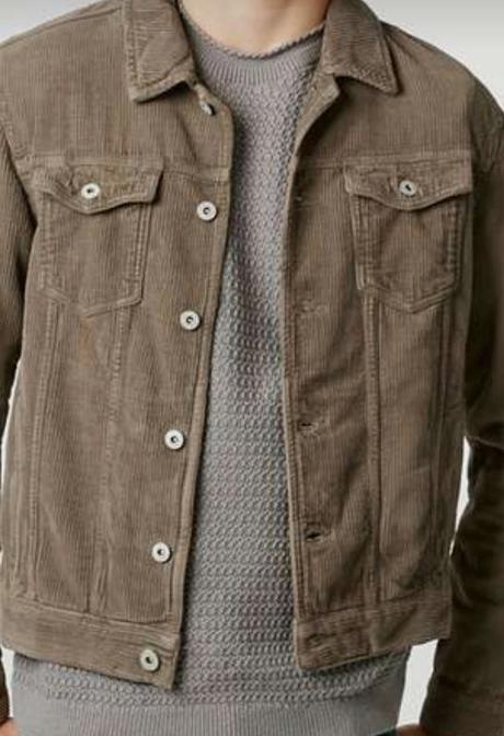 Krásna menčestrová bunda, s