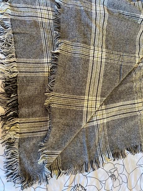 Elegantný mäkký káro šál - uni, 