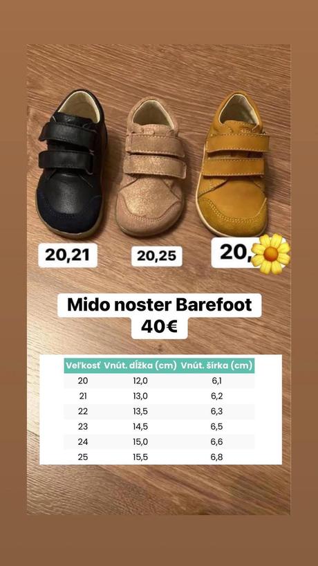Mido noster batefoot, 20 / 21 / 25