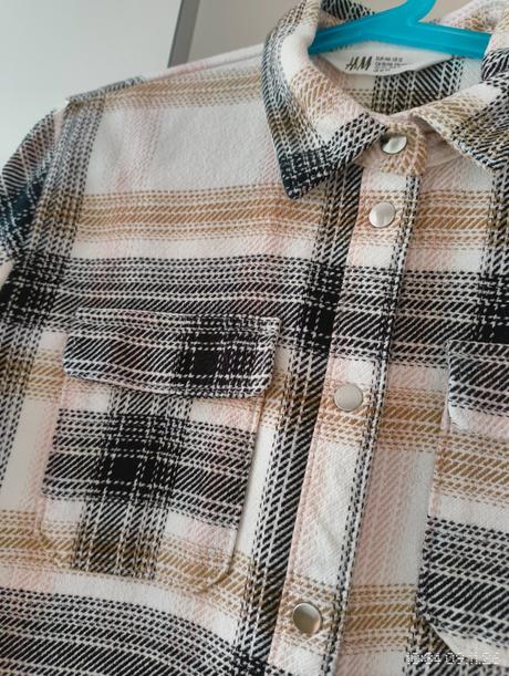 Oversize košeľová bunda - h&m, veľ. 146, h&m,146