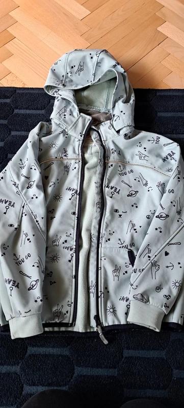 Softshellová bunda, h&m,140