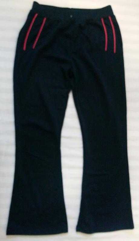 Dievčenské tm. sivé tepláky pásiky hopefine 140 cm, 140