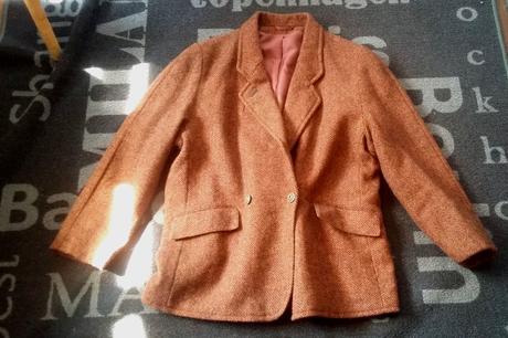 Kvalitný ,vlnený "oversize" kabát, 40