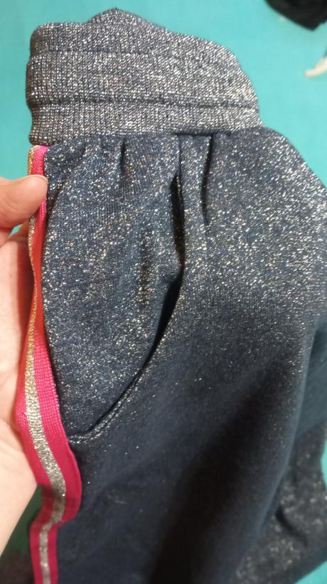 Trblietavé riflové nohavice, kik,164