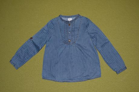 Riflová košela-tunička v 6/7, f&f,122