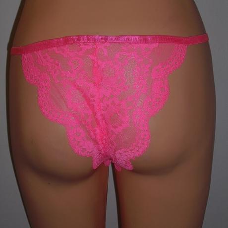 Neonove krajkovane nohavicky, s