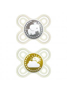 Mam silikónový cumlík perfect start 2ks, 0-2m, mam