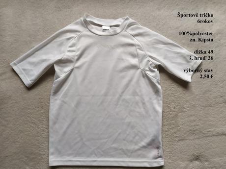 Športové tričko, kipsta,116
