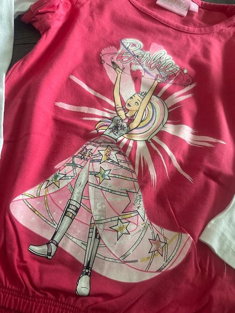 Tricko s dvojitym efektom barbie, disney,98