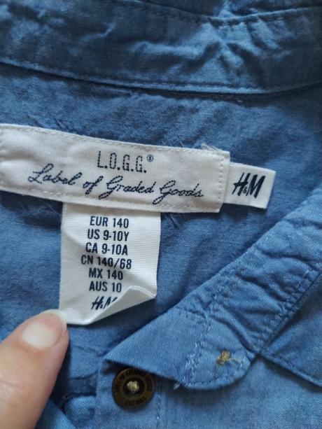 Riflové šaty.9-10 rokov, h&m,140