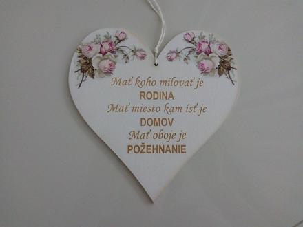 Drevené srdiečko,