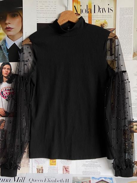 River island blúzka s/m s nádhernými rukávmi, river island,m