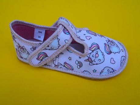 Detské barefoot papučky ef unicorn, 24 - 34