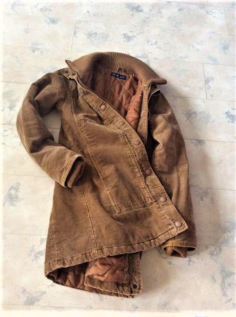 Zateplený vintage kabát xs/s, xs