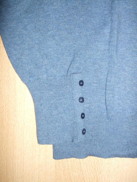 Jemný modrý sveter colours of the world, takko,s