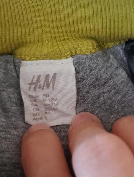 Zateplené nohavice, h&m,80