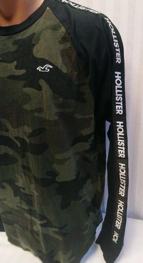Pánske zeleno čierne tričko, hollister, m, hollister,m