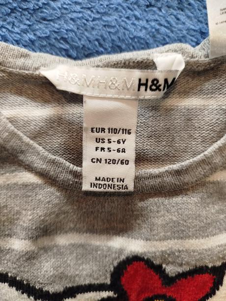 Svetrík "hello kitty", h&m,110