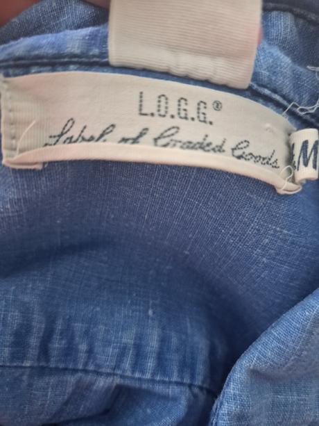 Riflová košela, h&m,34