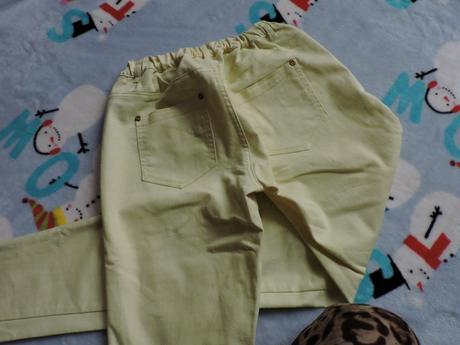 Svetložlte riflove slim nohavice, gate,s