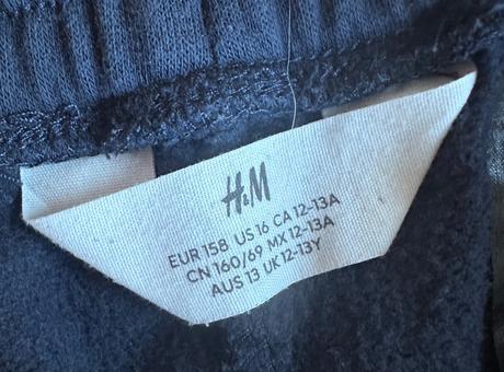 Tepláky s prúžkami po bokoch, h&m,158