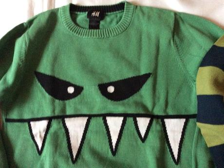 Bavlnený sveter - pulóver zn. h&m v. 122/128, h&m,128