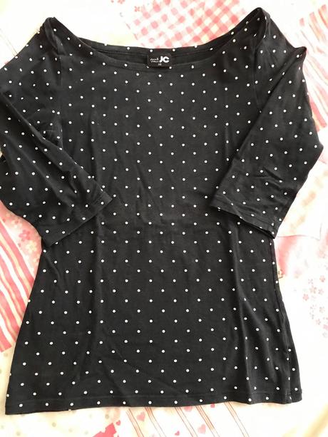 Bodkovane tricko, xs