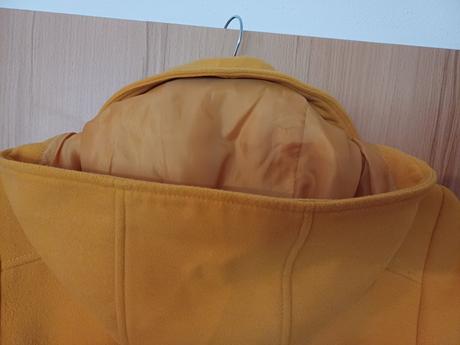 Horčicový zimný kabát, f&f,m