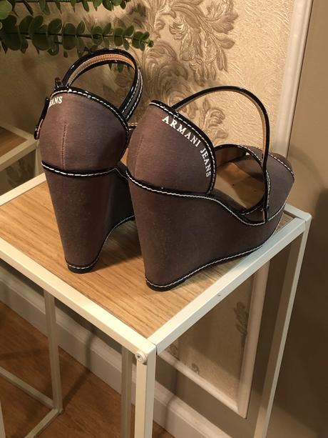 Armani jeans sandále na platforme, armani,38