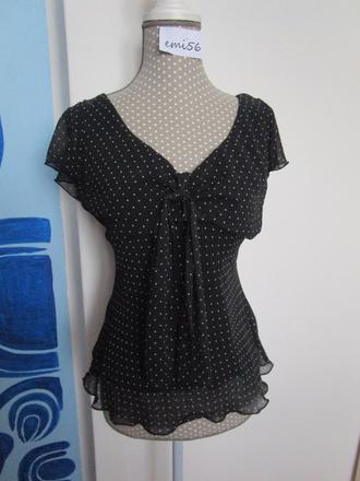 2439. bodkovaná blúzka, h&m,m