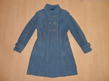 Zeleny dlhy prechodny kabat, next,s