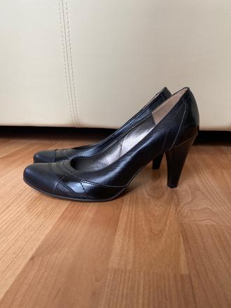 Kožené lodičky eva -37, 36