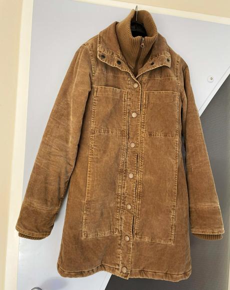 Zateplený vintage kabát xs/s, s