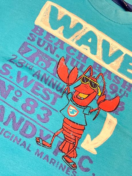 Chlapčenské tričko s potlačou a nápismi (6-9 mes.), original marines,68 / 74