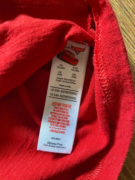 Tričko mcqueen, disney,92