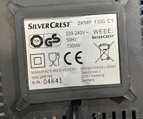 Tri nadstavce silvercrest skmp1300c1, silver crest