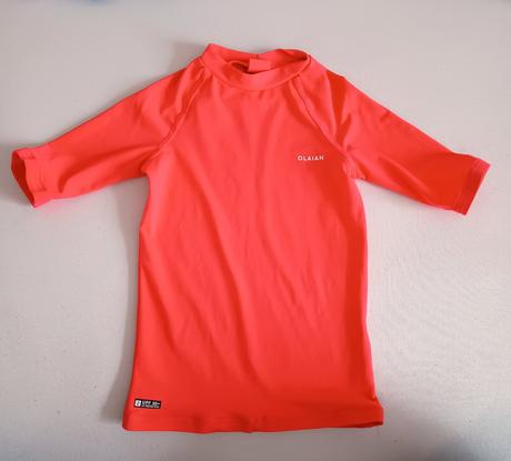 Plavkový top upf50, decathlon,128