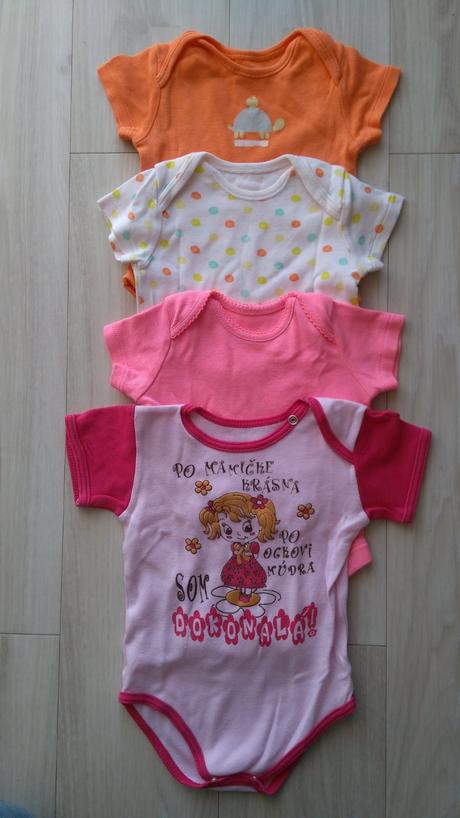 4x veselé body veľ 68, f&f,68