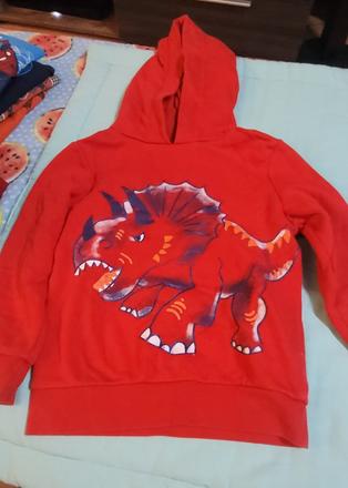 Mikina cervena-dinosaurus, c&a,116