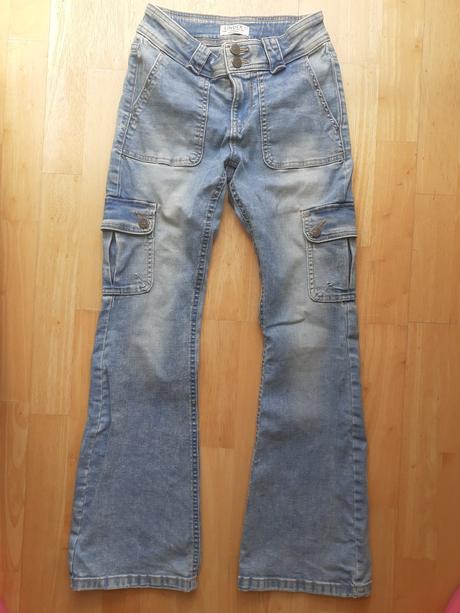 Bledomodré rozšírené rifle lindex 152, lindex,152