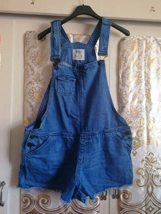 Riflové kraťasy na traky, denim co,42